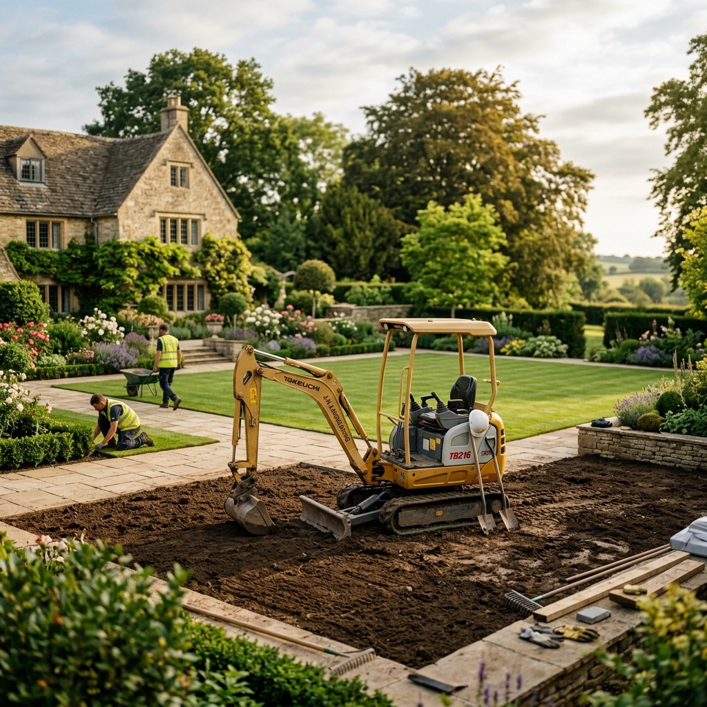 Professional landscaping and digger services